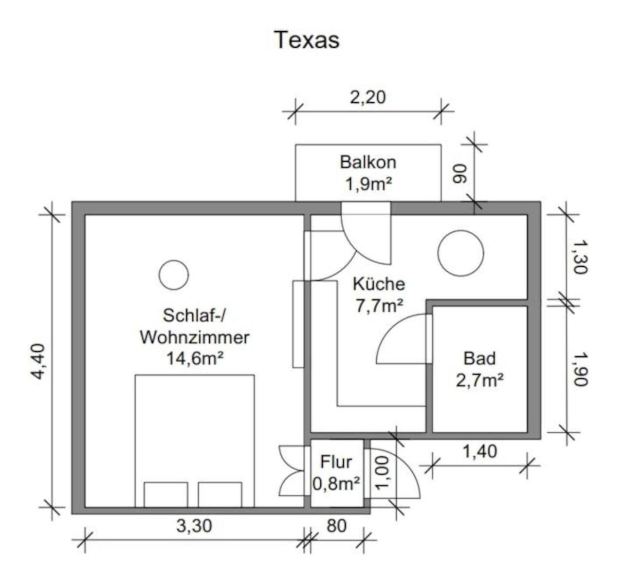 Little Hawaii & Texas Lägenhet Bad Wildungen Exteriör bild